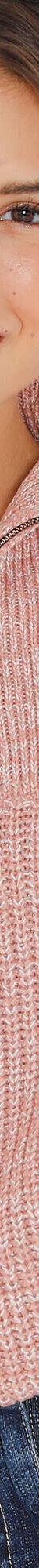 Pull col camionneur zippé maille anglasie (bois de rose chiné) Pull col camionneur zippé maille anglasie (bois de rose chiné)
